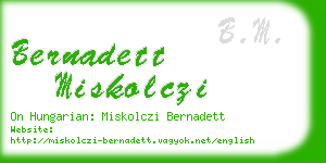 bernadett miskolczi business card